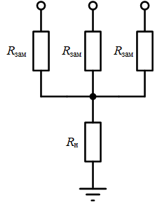 Схема замещения короткого замыкания