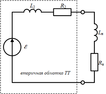 Контур вторичной обмотки трансформатора тока